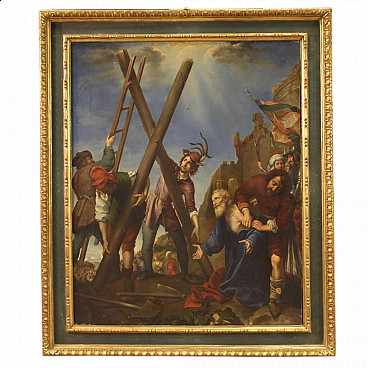 Martyrdom of Saint Andrew, reproduction of Carlo Dolci, oil painting on canvas, mid-19th century