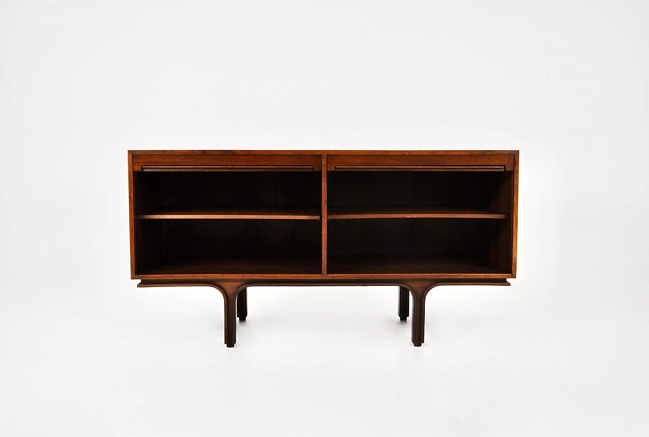 Wooden sideboard with sliding doors by Gianfranco Frattini for Bernini, 1950s 4