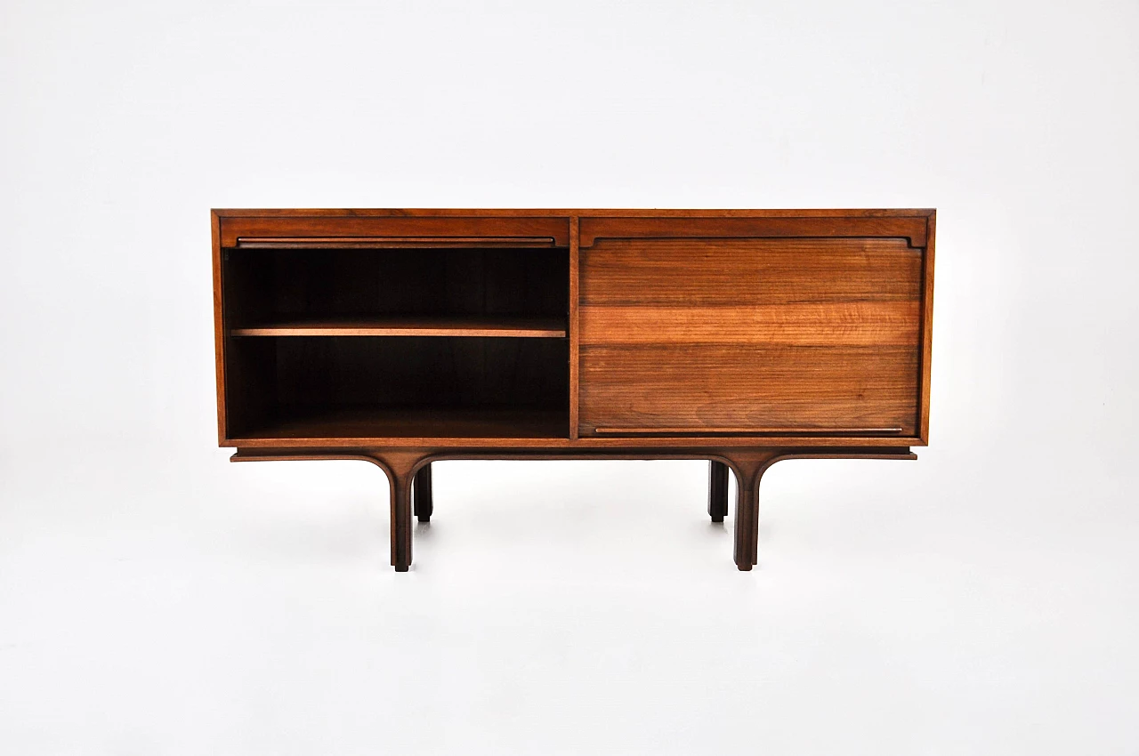 Credenza in legno ad ante scorrevoli di Gianfranco Frattini per Bernini, anni '50 5