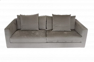 Magnum 180 sofa in taupe grey fabric by Antonio Citterio for Flexform