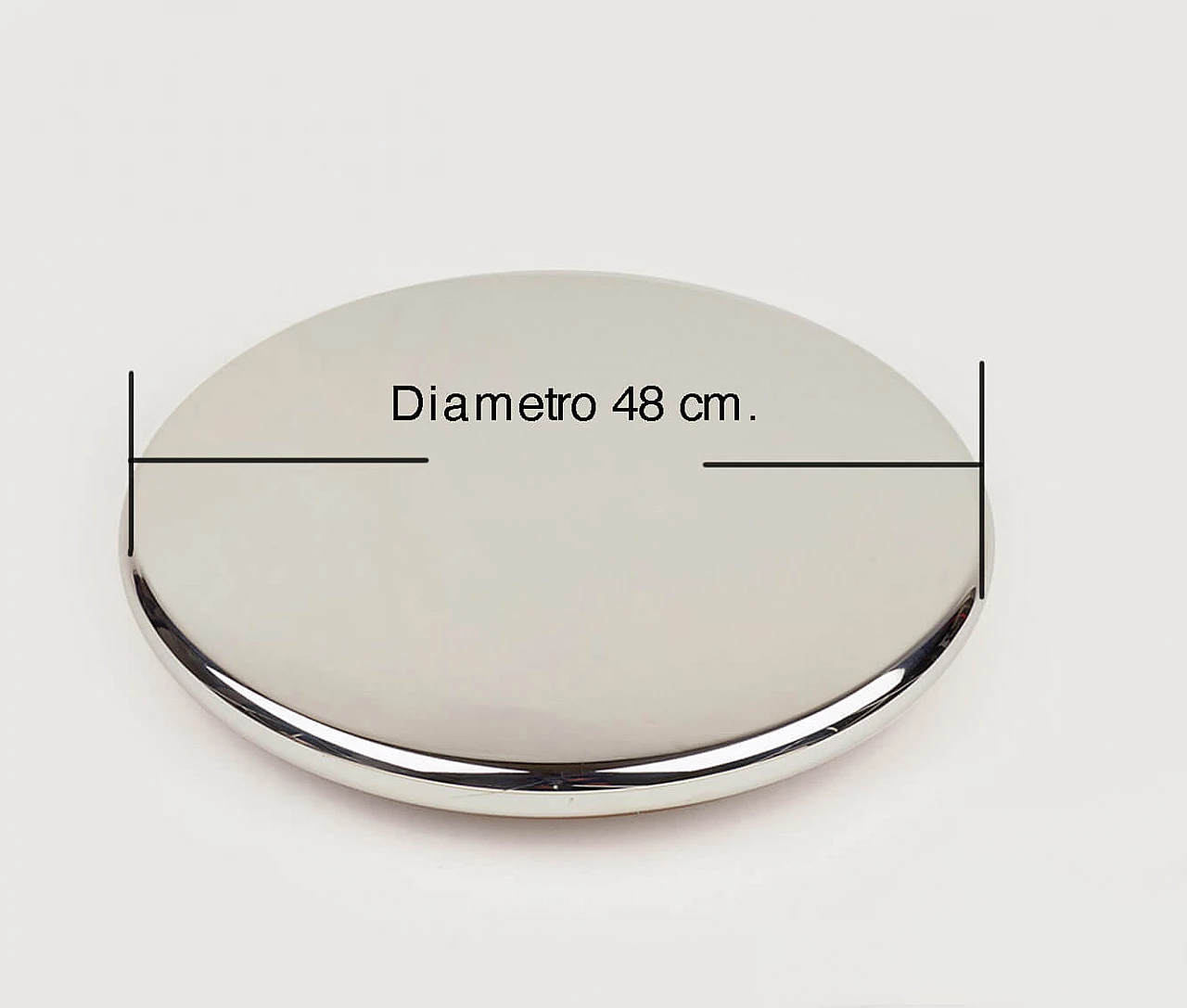 3 Revolving trays in wood and silver 2