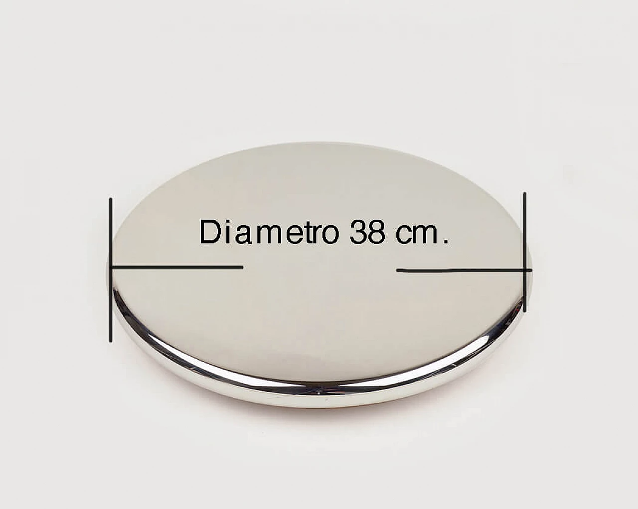 3 Revolving trays in wood and silver 7