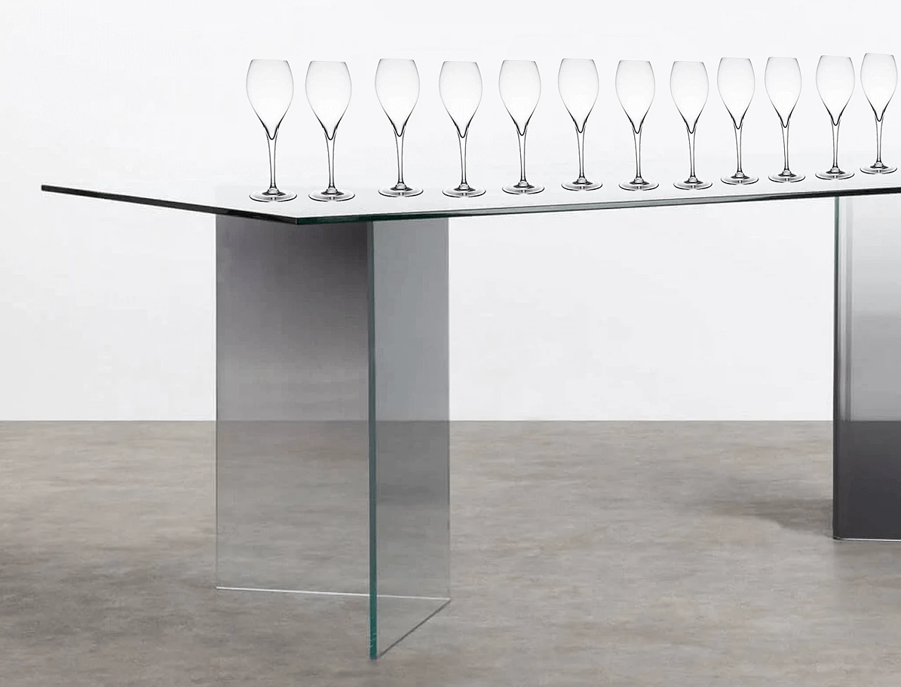 18 Bicchieri da champagne in cristallo di Baccarat 6