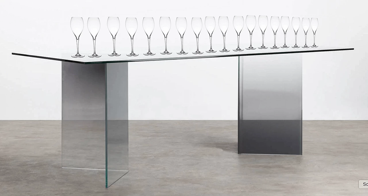 18 Bicchieri da champagne in cristallo di Baccarat 7