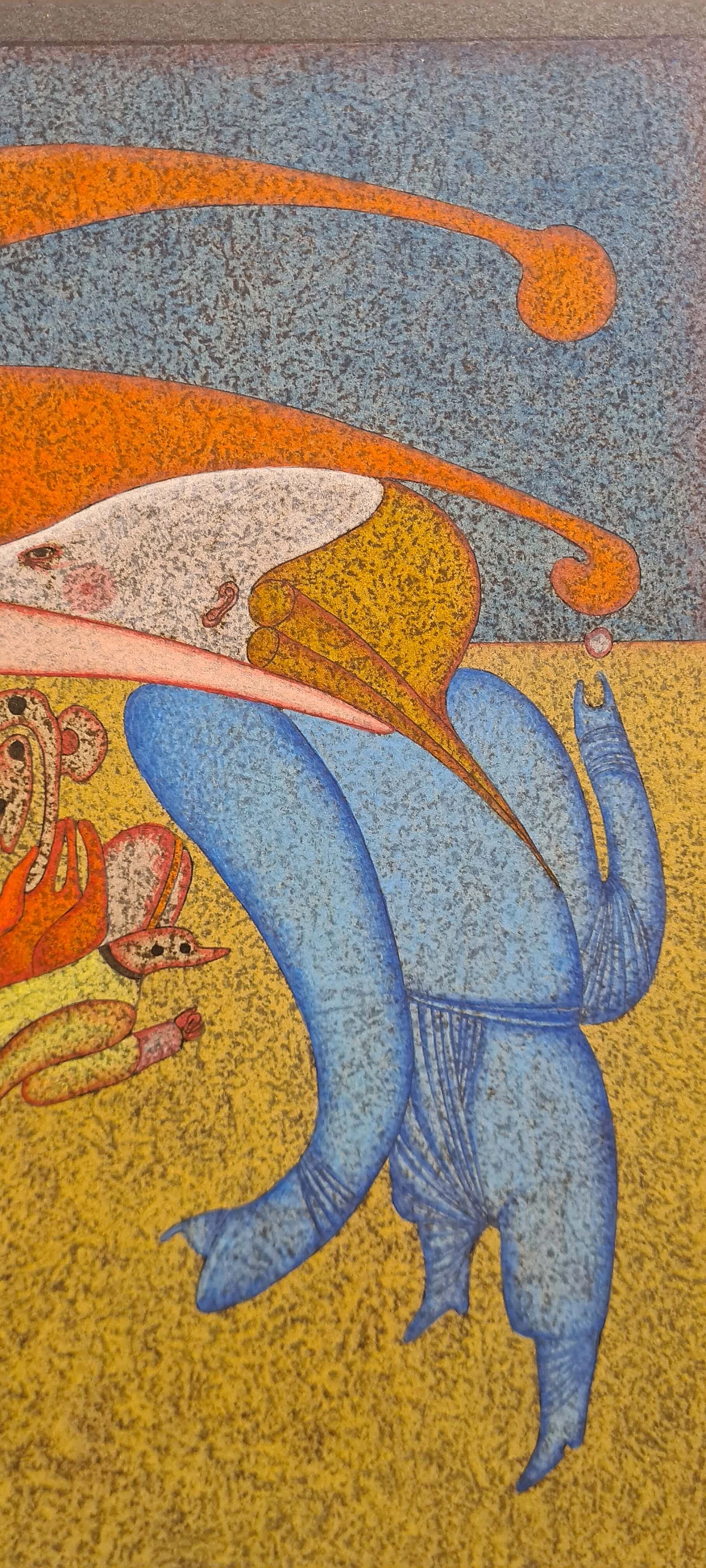 Mihail Chemiakin, Carnival of Saint Petersburg, mixed media painting on cardboard, 1981 5