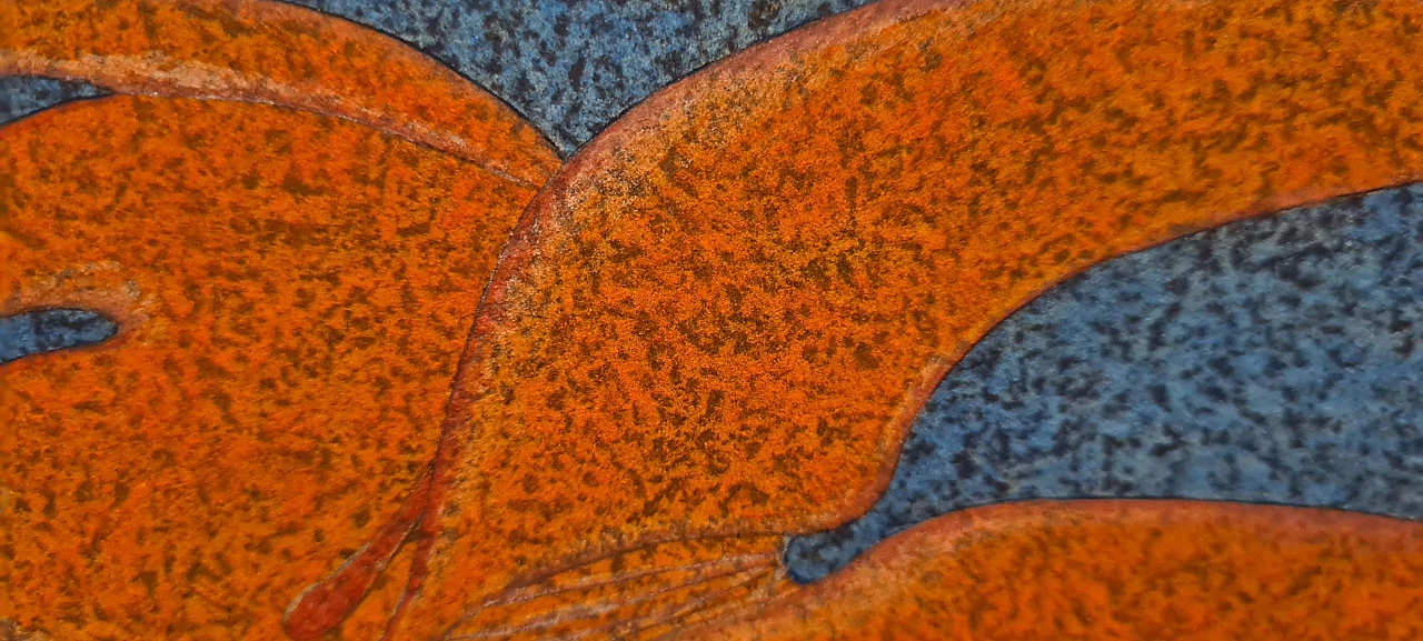 Mihail Chemiakin, Carnival of Saint Petersburg, mixed media painting on cardboard, 1981 6