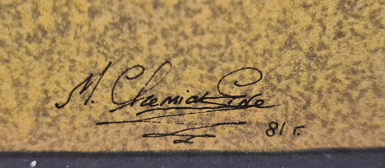 Mihail Chemiakin, Carnival of Saint Petersburg, mixed media painting on cardboard, 1981 7