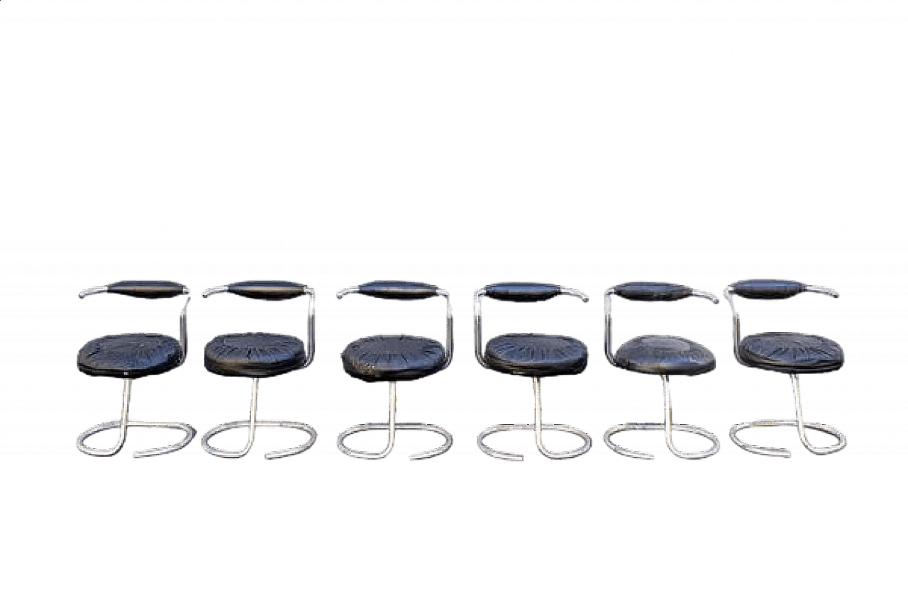6 Cobra chairs by Giotto Stoppino, 1970 8