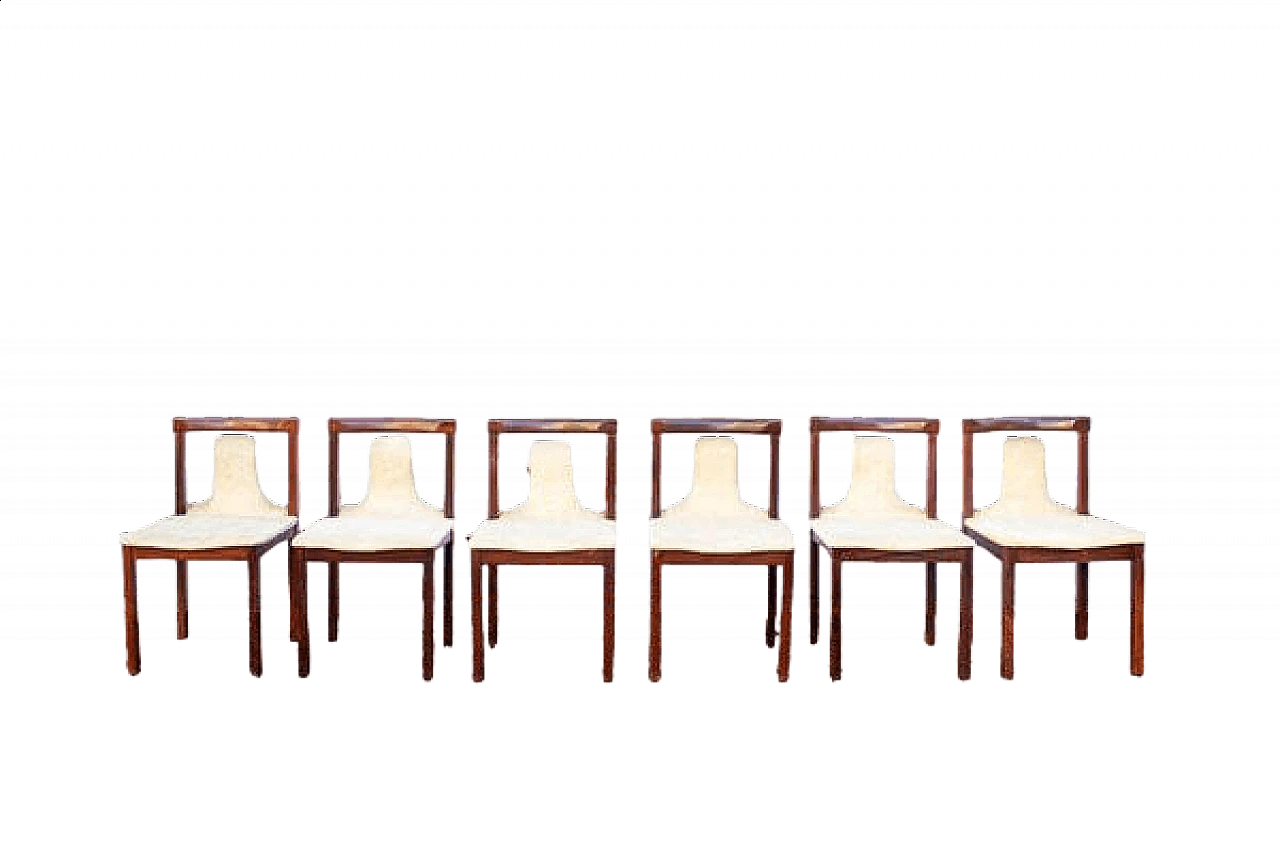 6 model SC66 chairs by Claudio Salocchi for Luigi Sormani, 1960s 9