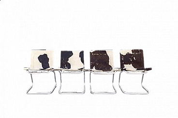 4 Lia chairs by Claudio Salocchi for Luigi Sormani, 1966