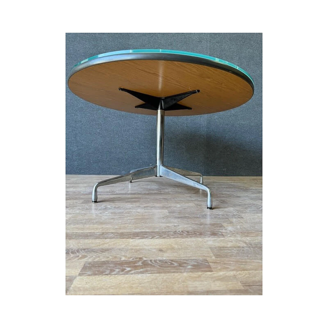 Tavolo rotondo ICF attribuito a Charles & Ray Eames per De Padova, anni '70 1