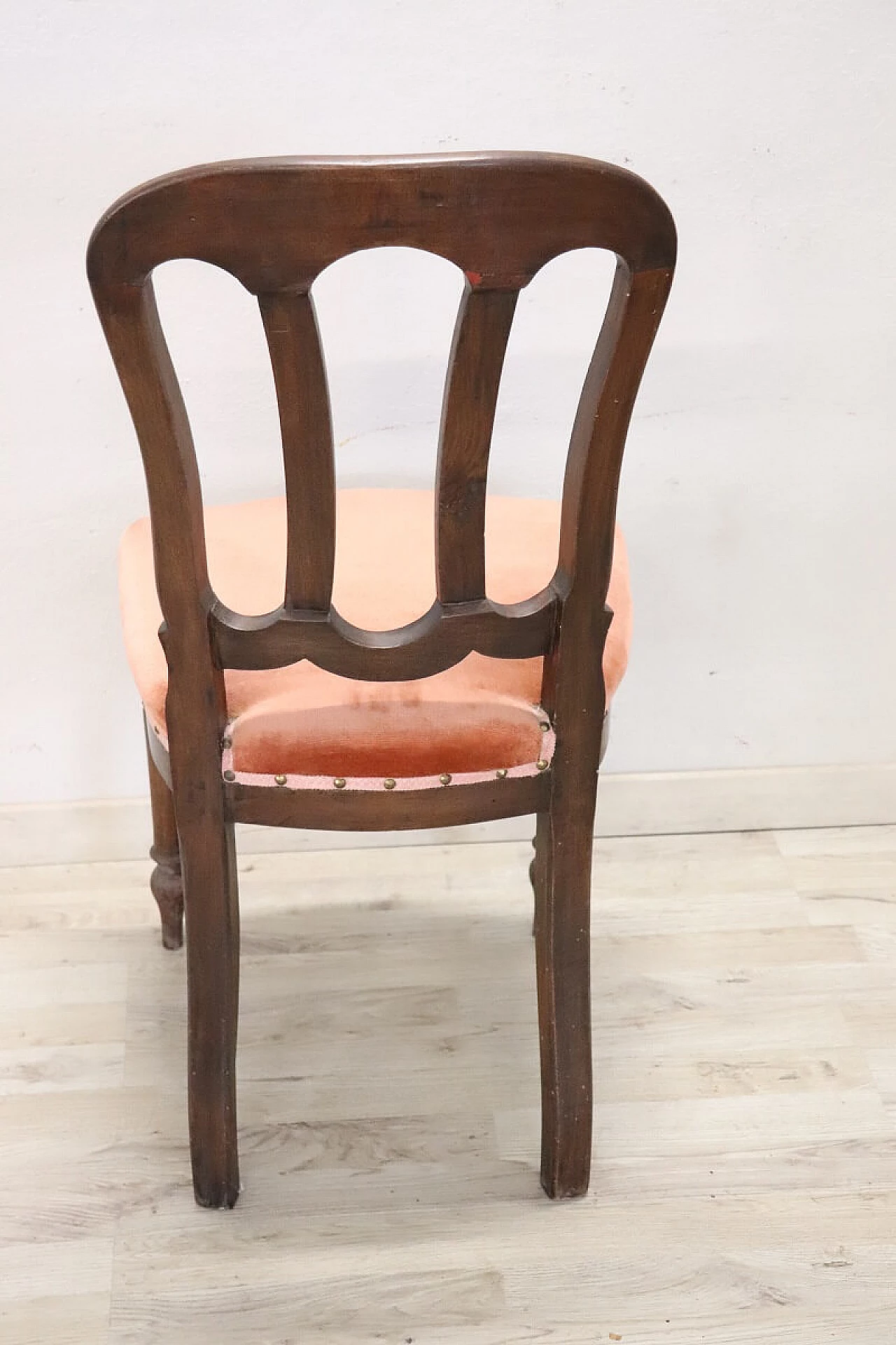 Louis Philippe chair in beechwood and velvet, mid-19th century 8
