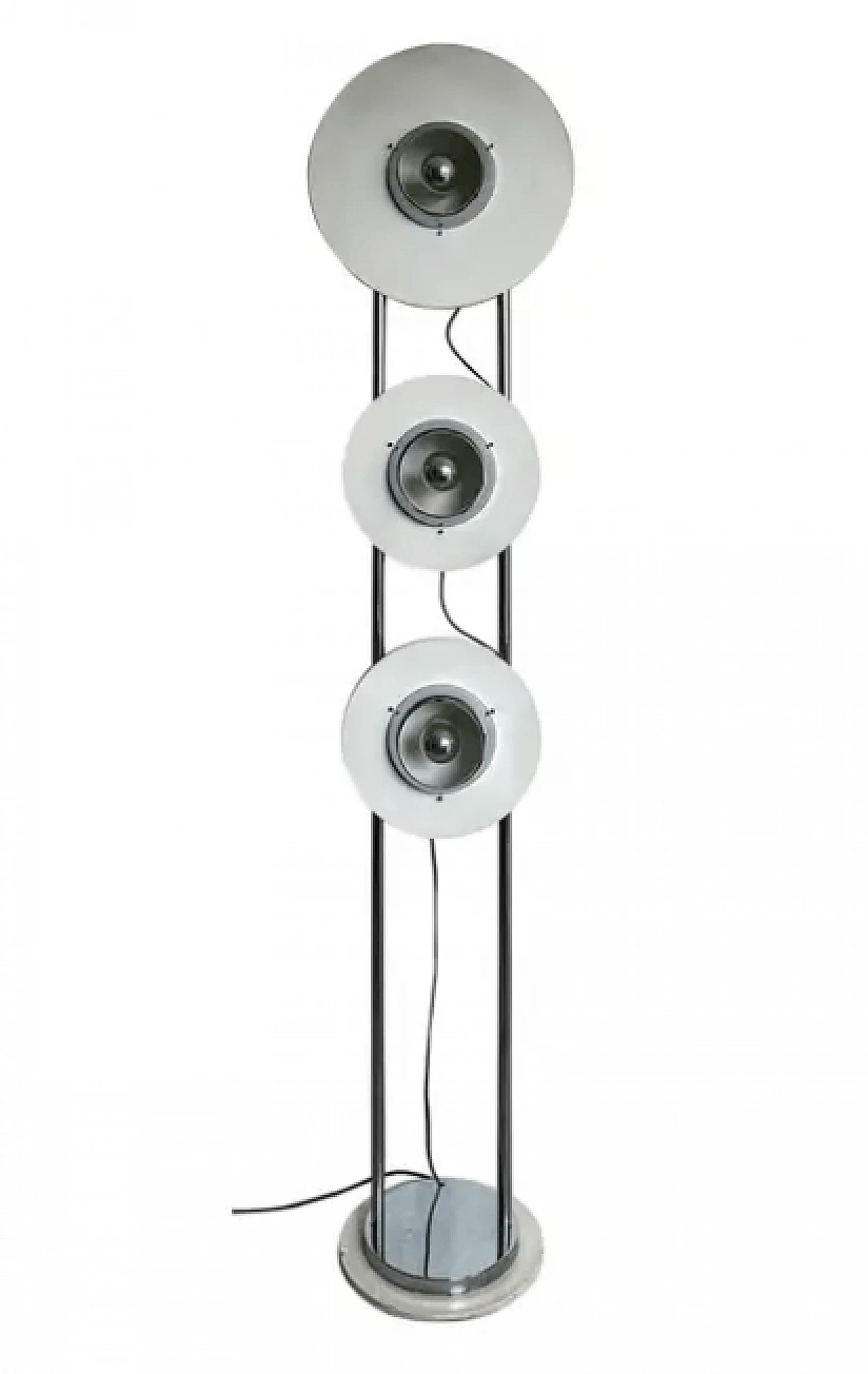 UfO chrome-plated floor lamp in the style of Reggiani, 1970s 1