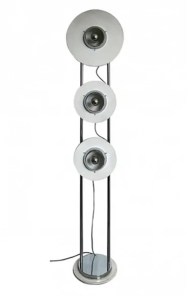 UfO chrome-plated floor lamp in the style of Reggiani, 1970s