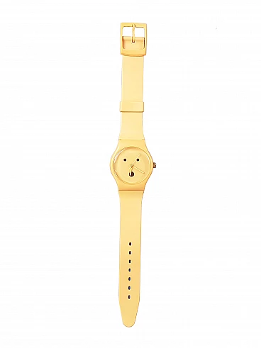 Plastic and rubber wristwatch by A. Mendini for Museo Alchimia, 1990s