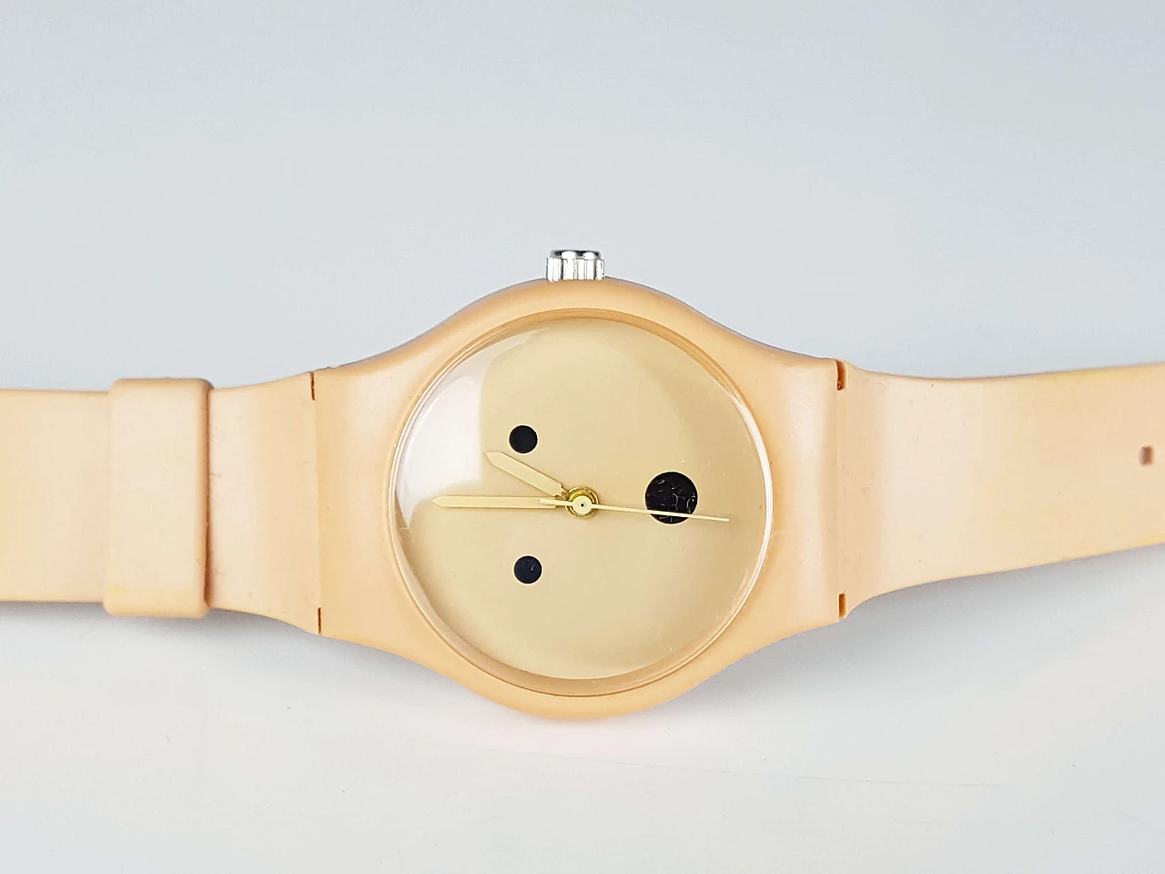 Plastic and rubber wristwatch by A. Mendini for Museo Alchimia, 1990s 3