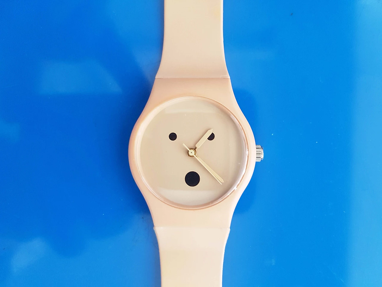 Plastic and rubber wristwatch by A. Mendini for Museo Alchimia, 1990s 4