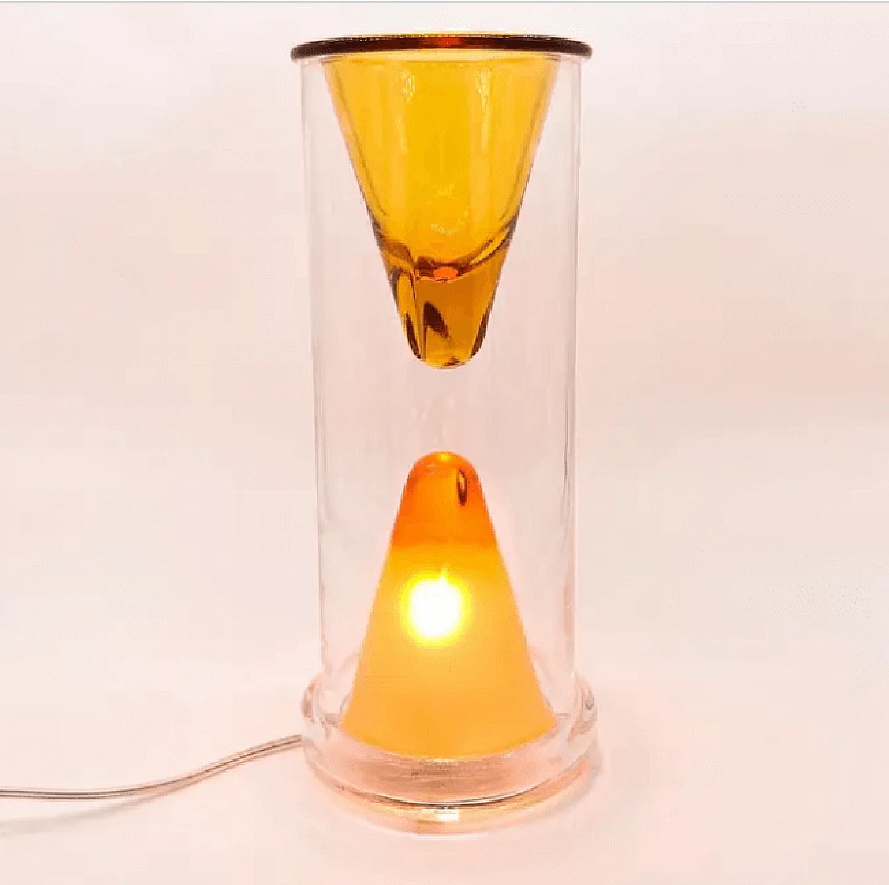 Nerolia, lampada da tavolo in vetro di Oluce, anni 2000 7