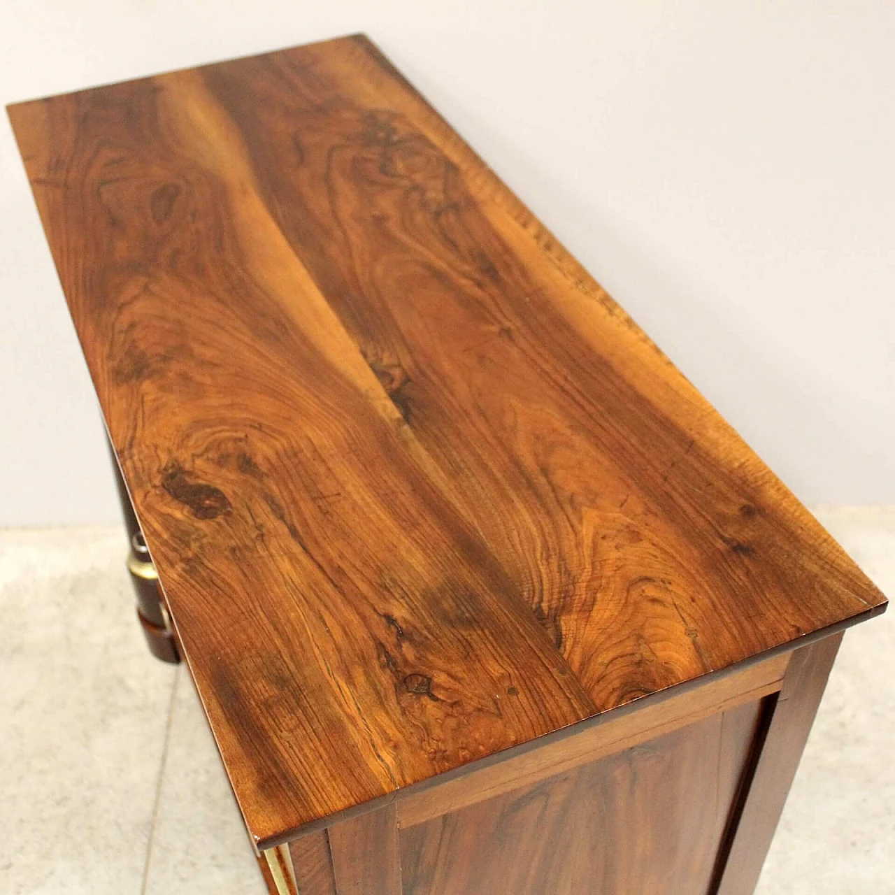 Empire chest of drawers in walnut, early 19th century 5