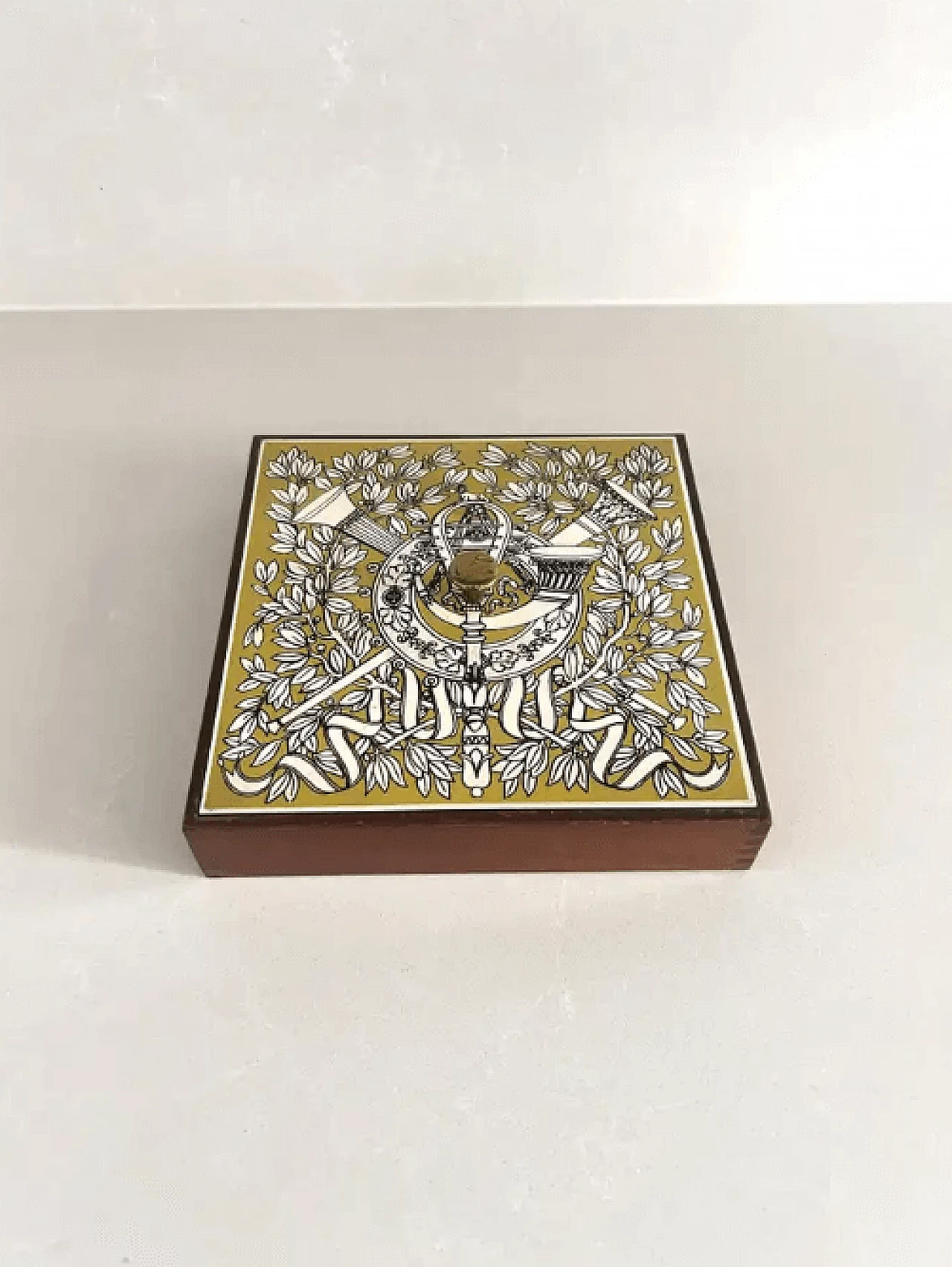 Scatola in legno di Piero Fornasetti per Fornasetti Milano, anni '60 4