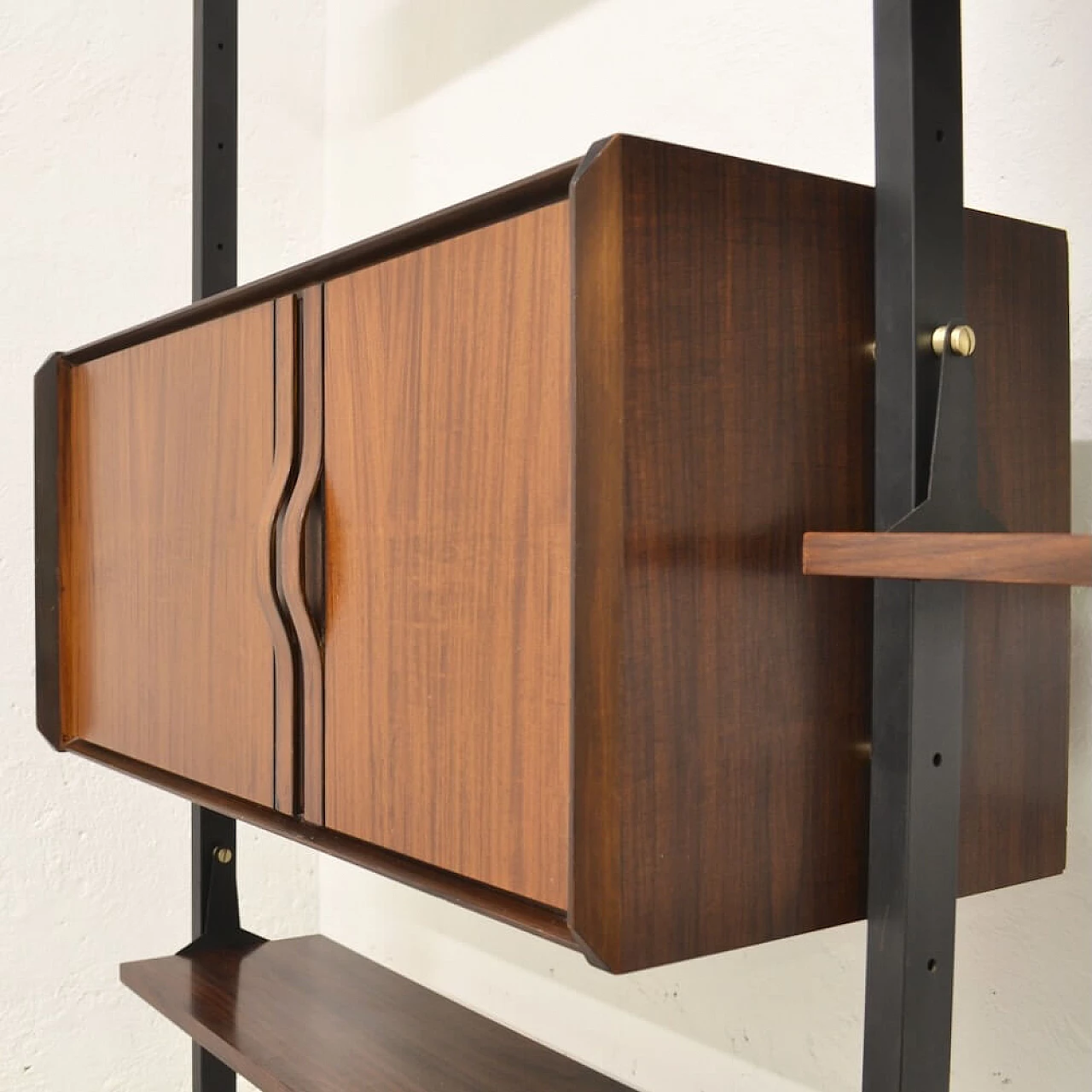 Modular floor-to-ceiling bookcase by La Sorgente del Mobile, 1950s 4