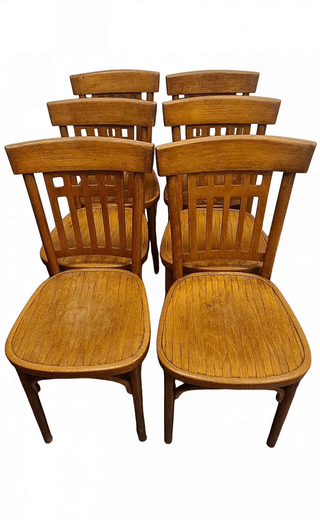 6 Sedie in legno di Jacob & Josef Kohn, inizio '900 9