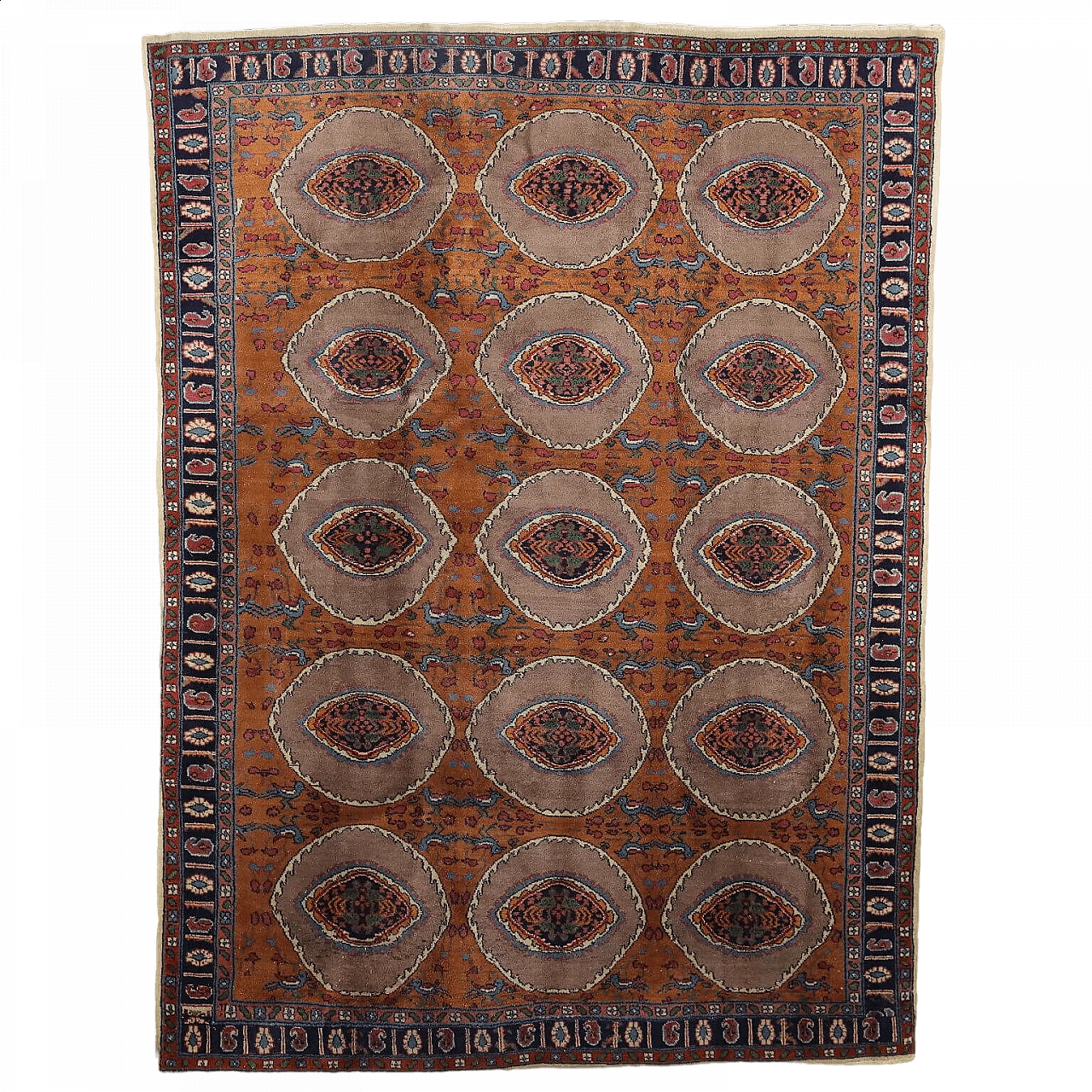 Turkish wool and cotton Kayseri rug 11