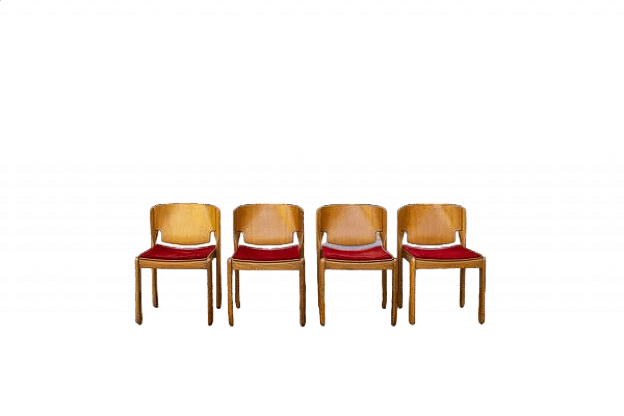 4 Sedie 122 di Vico Magistretti per Cassina, 1967 11