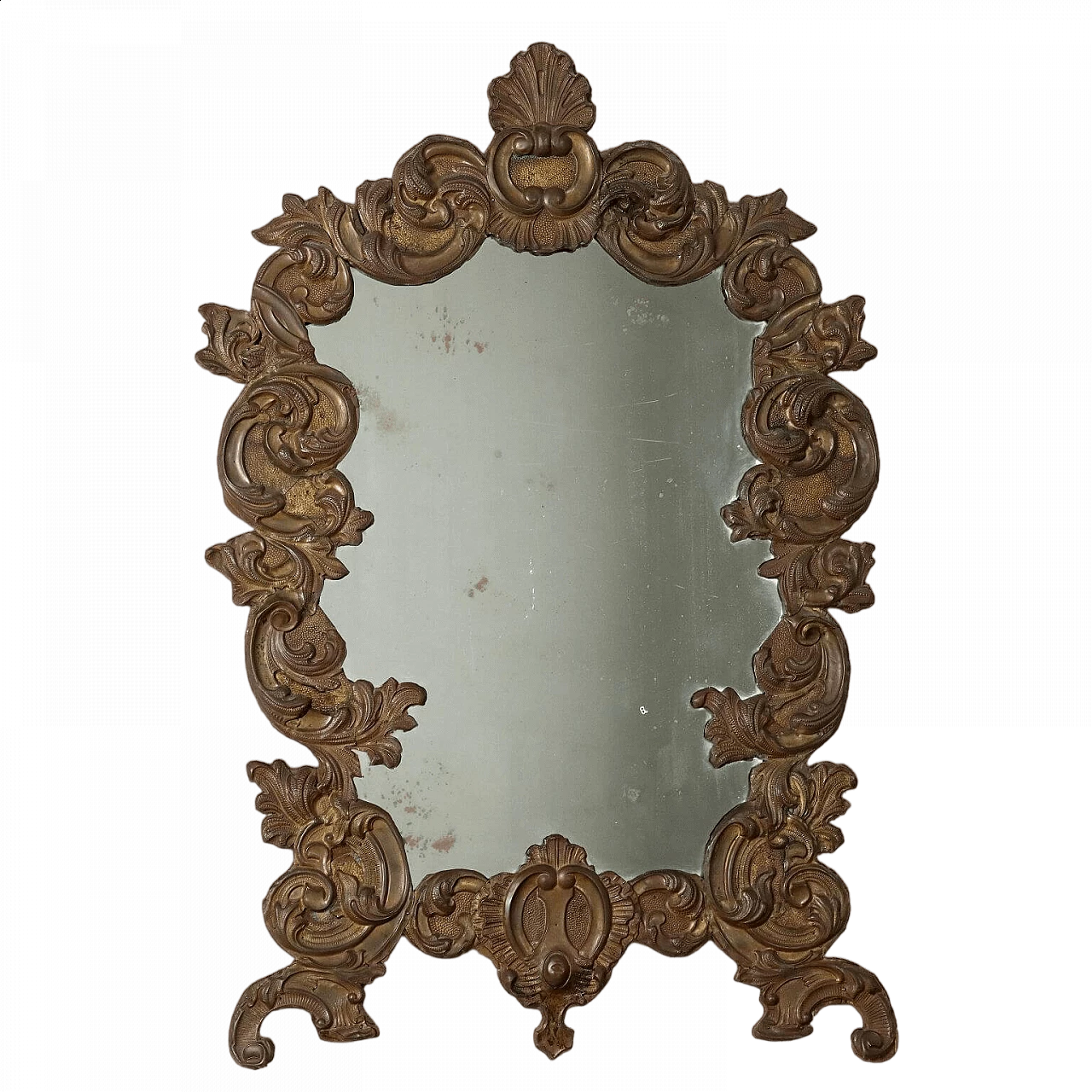 Baroque style mirror with embossed sheet metal frame 11