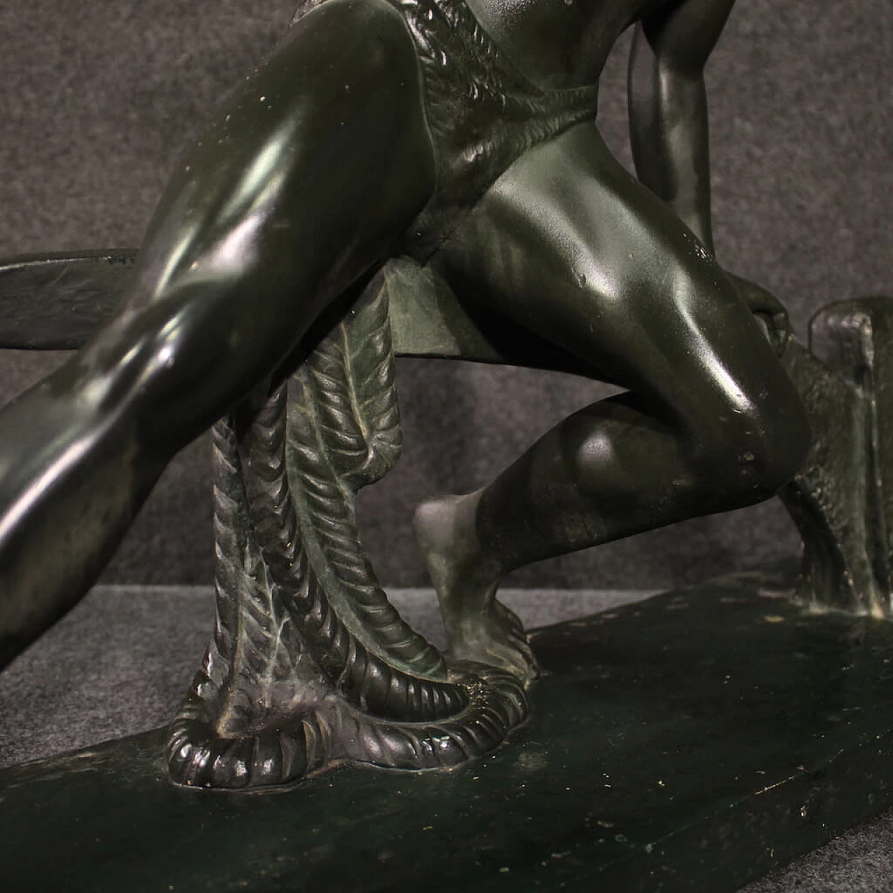 Marinaio, scultura in gesso dipinto e patinato bronzo, anni '40 10