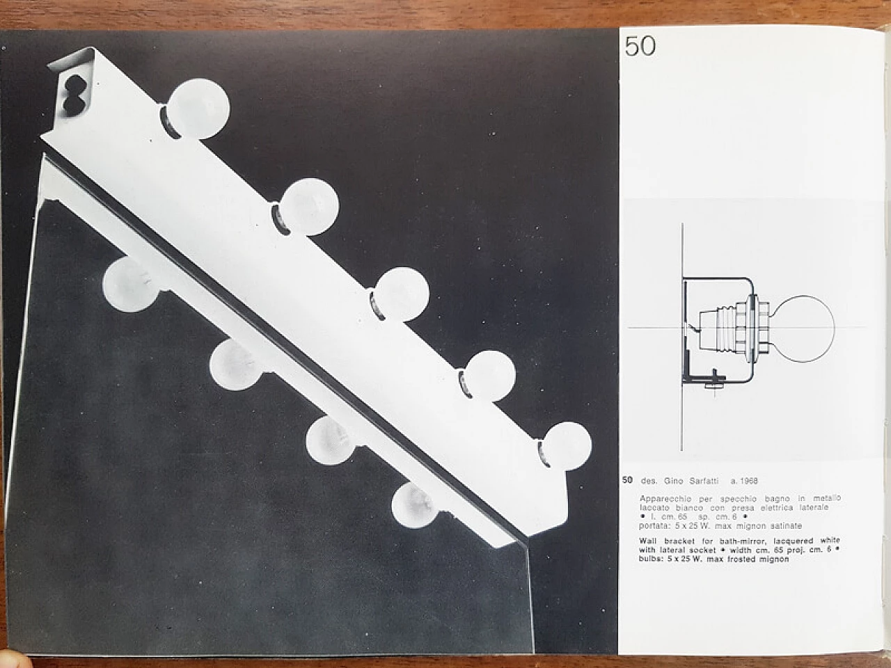 Lampada 50 di Gino Sarfatti per Arteluce, 1968 8