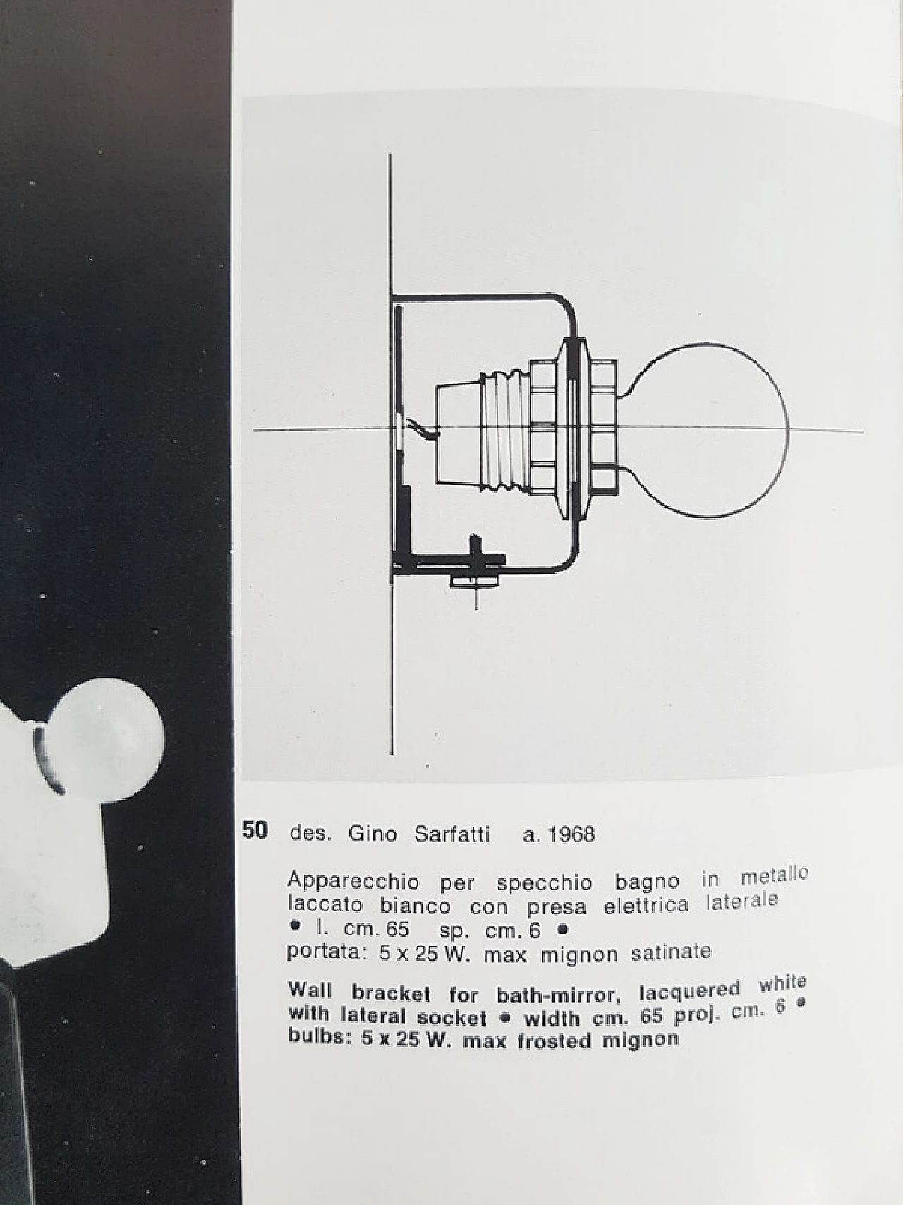 Lampada 50 di Gino Sarfatti per Arteluce, 1968 9