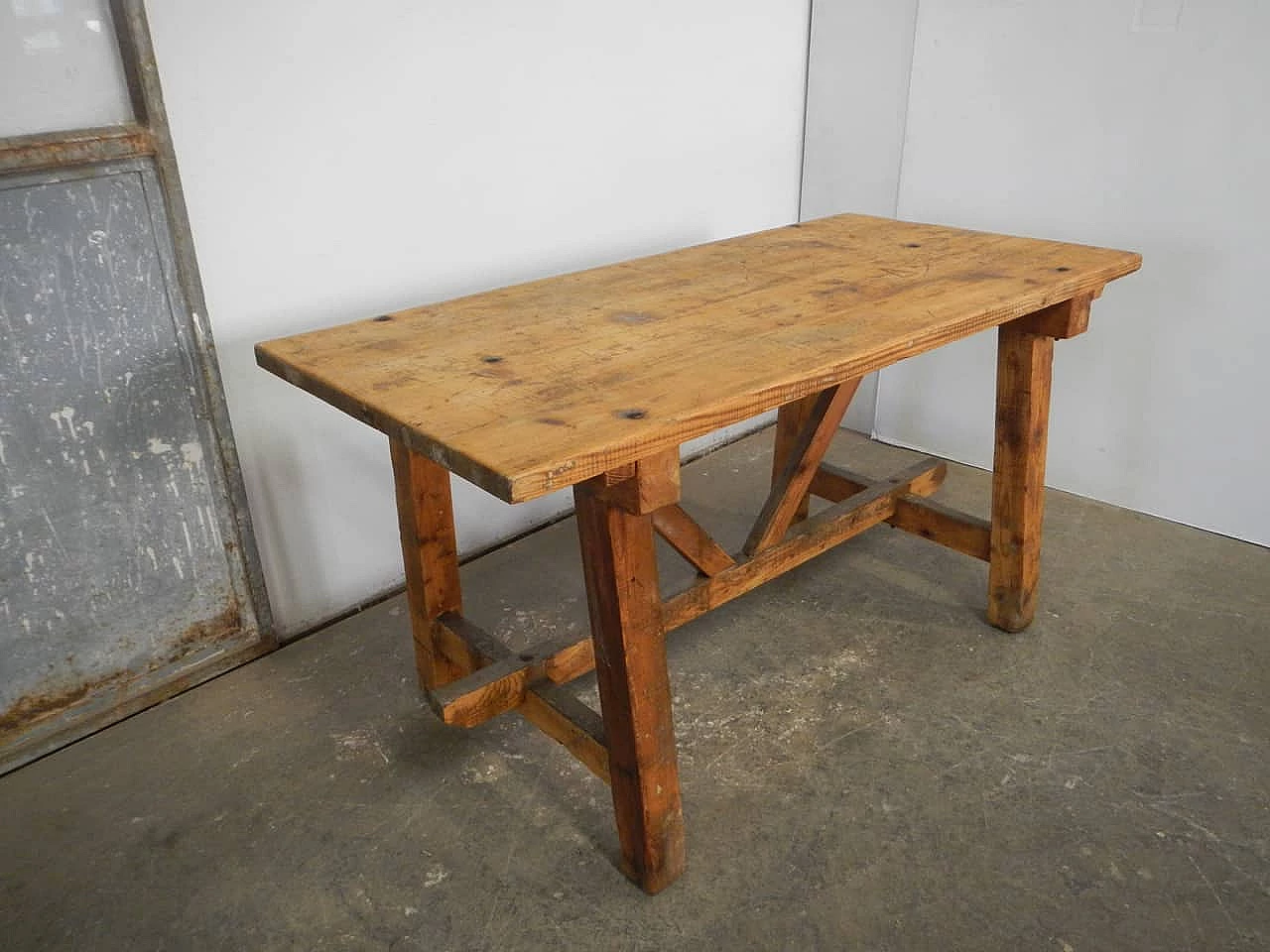 Spruce work table, 1940s 3