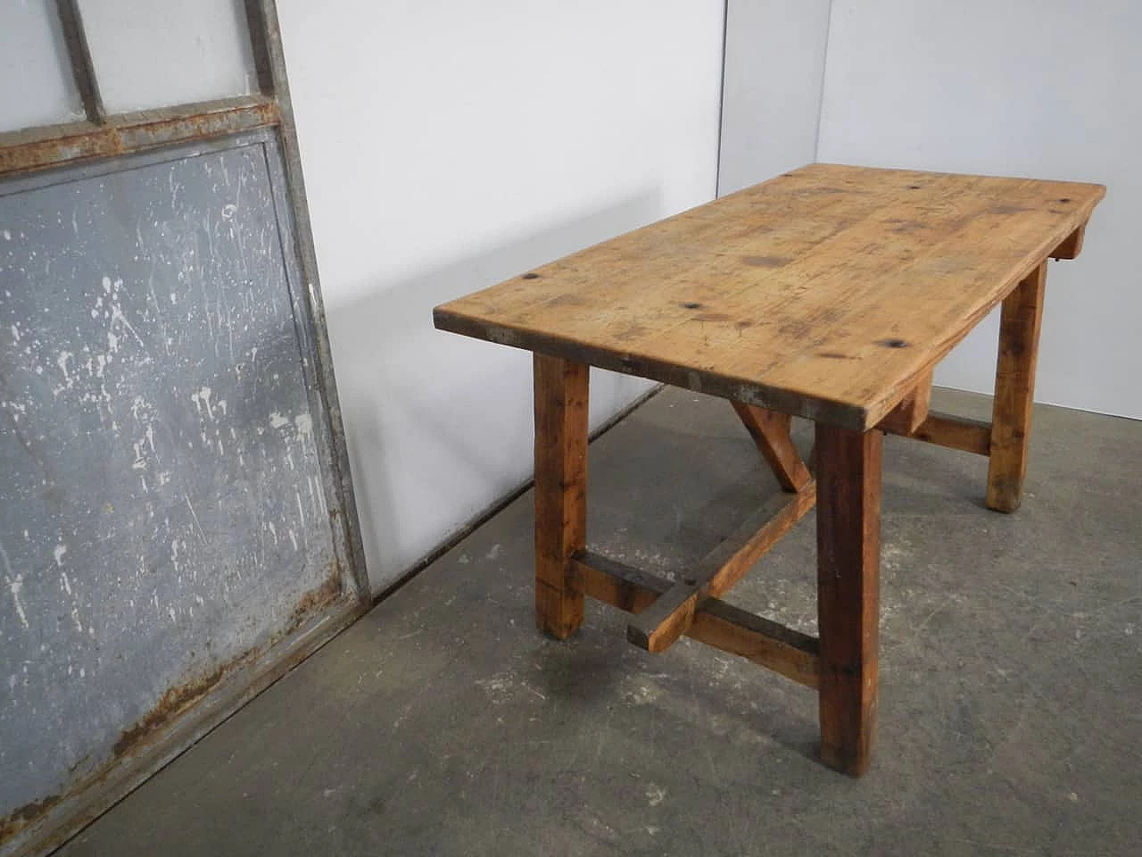 Spruce work table, 1940s 4