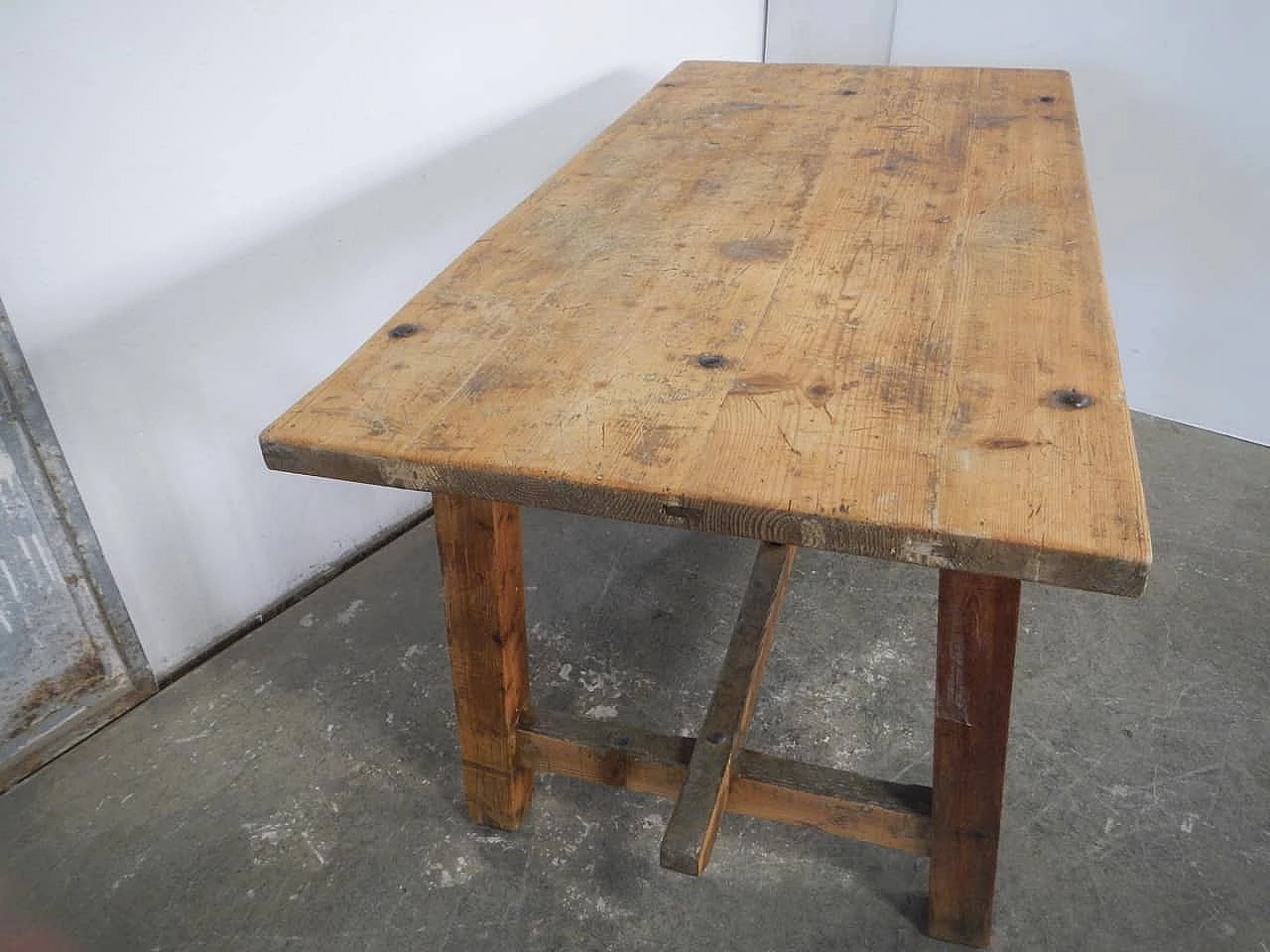 Spruce work table, 1940s 5