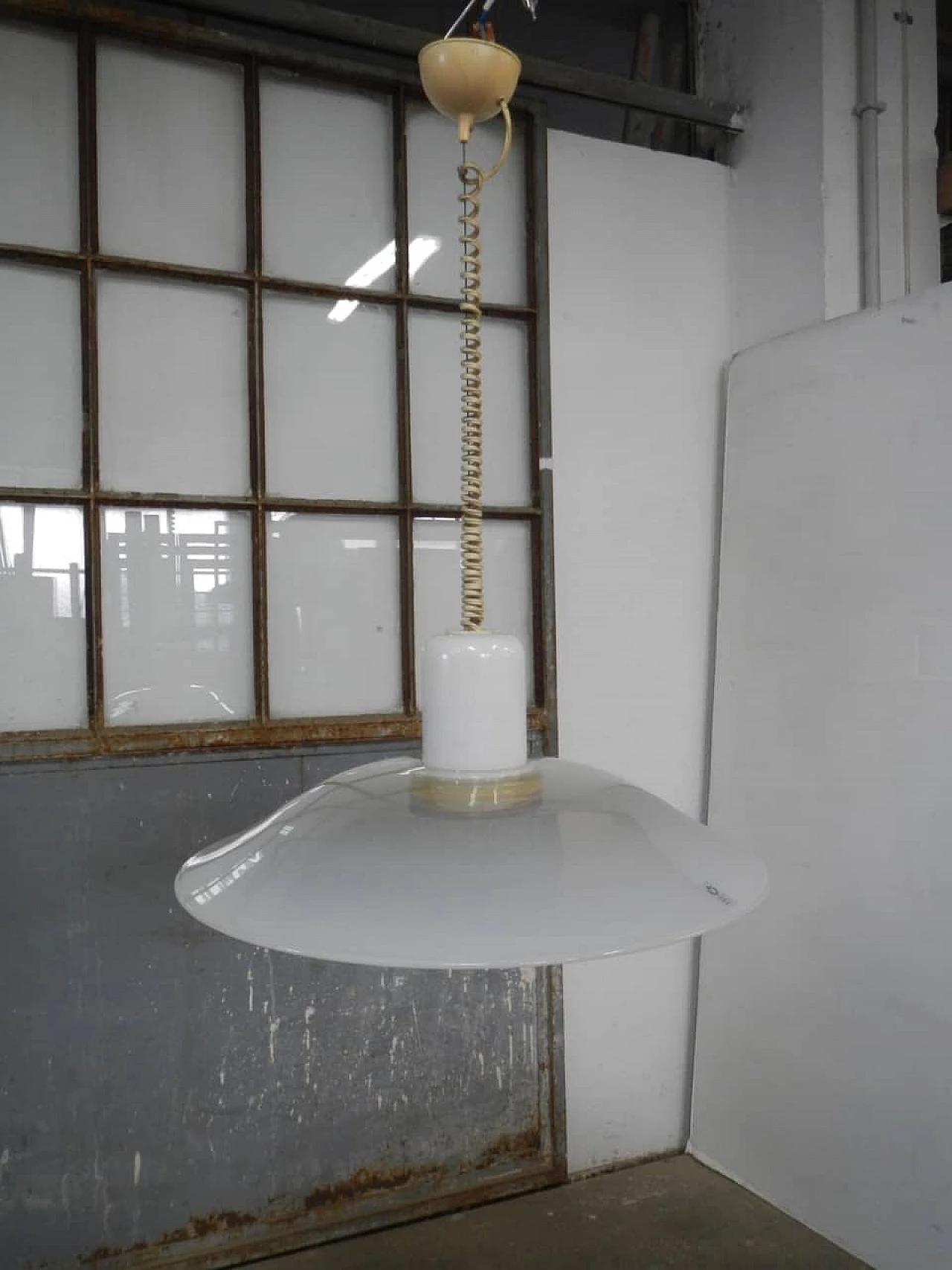 Murano glass hanging lamp by Leucos, 1960s 1