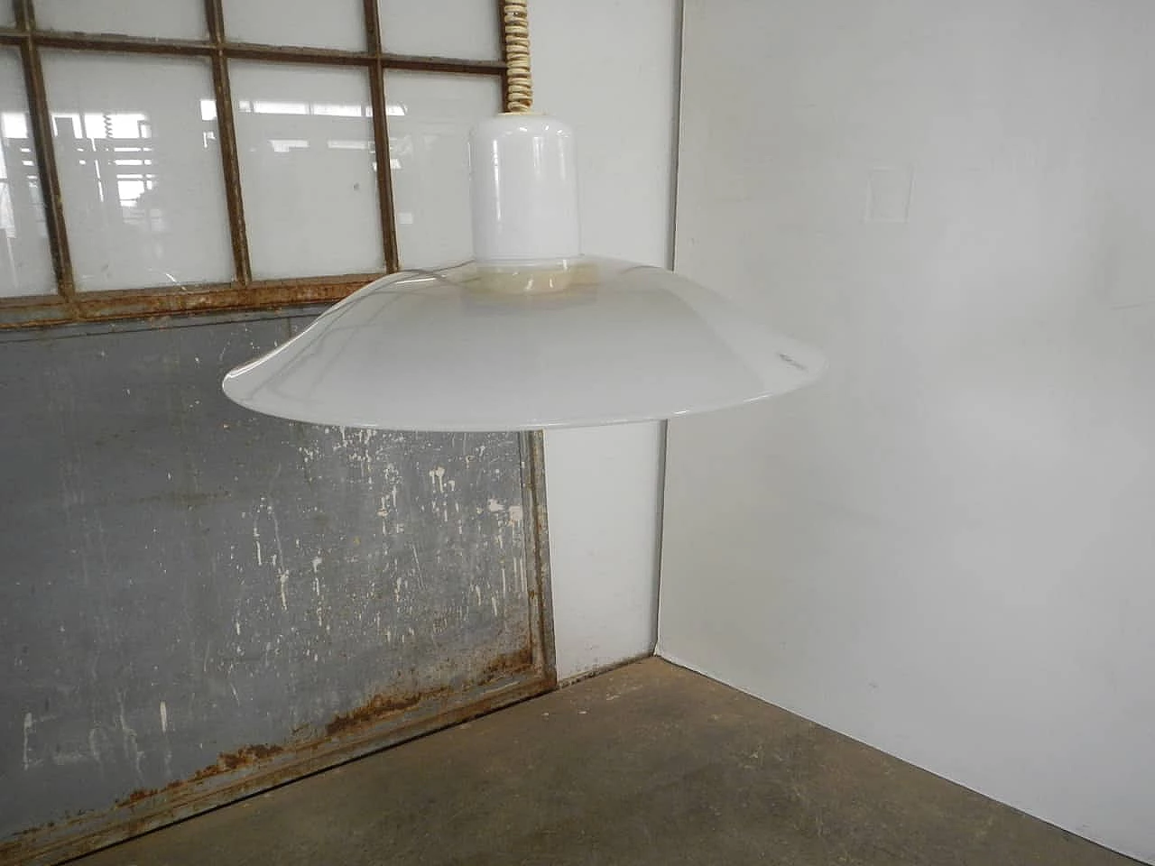 Murano glass hanging lamp by Leucos, 1960s 3