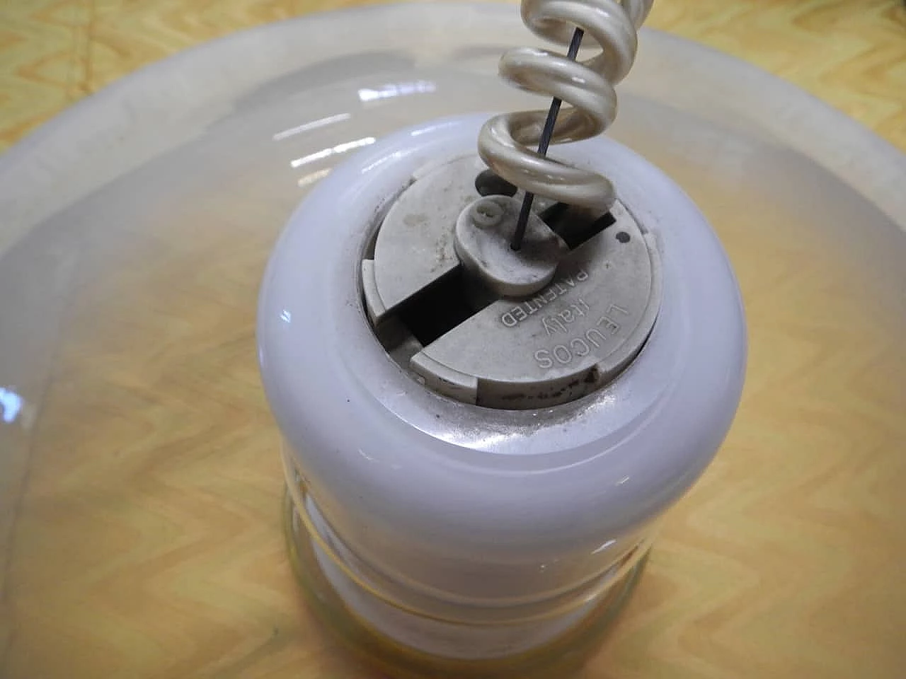 Murano glass hanging lamp by Leucos, 1960s 10