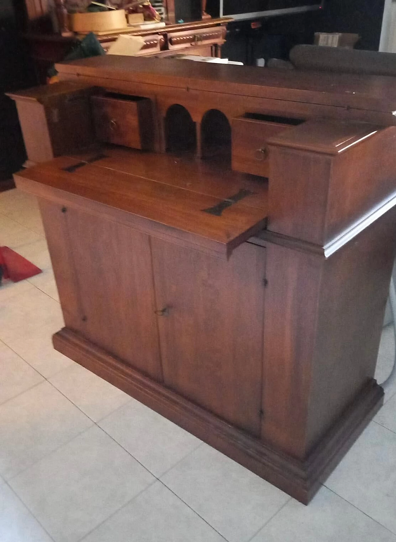 Wood flap desk, early 20th century 3