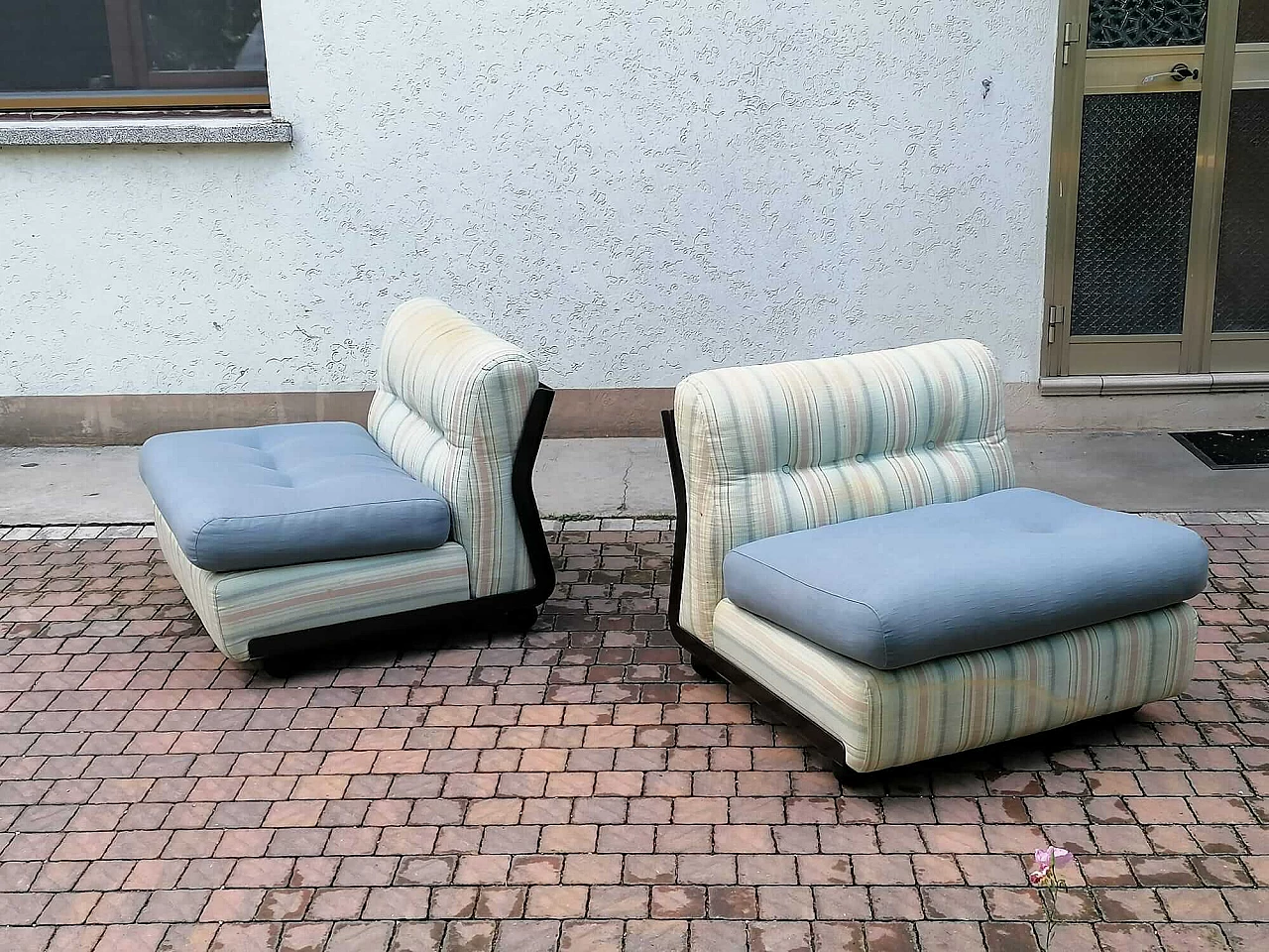 Pair of Amanta armchairs by Mario Bellini for B&B Italia, 1970s 1