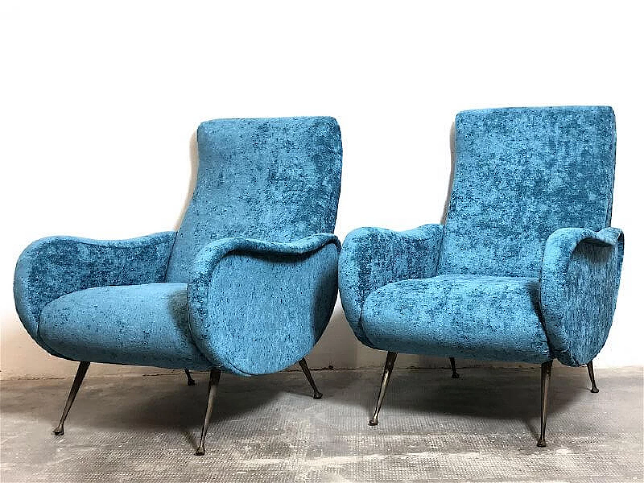 Pair of Lady armchairs attributed to Marco Zanuso, 1950s 5