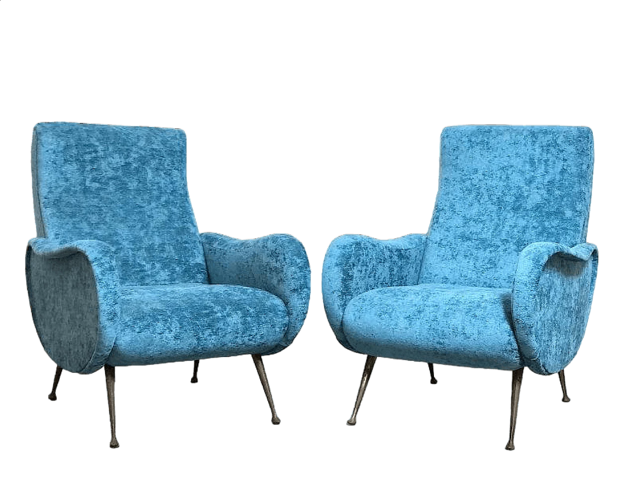 Pair of Lady armchairs attributed to Marco Zanuso, 1950s 15