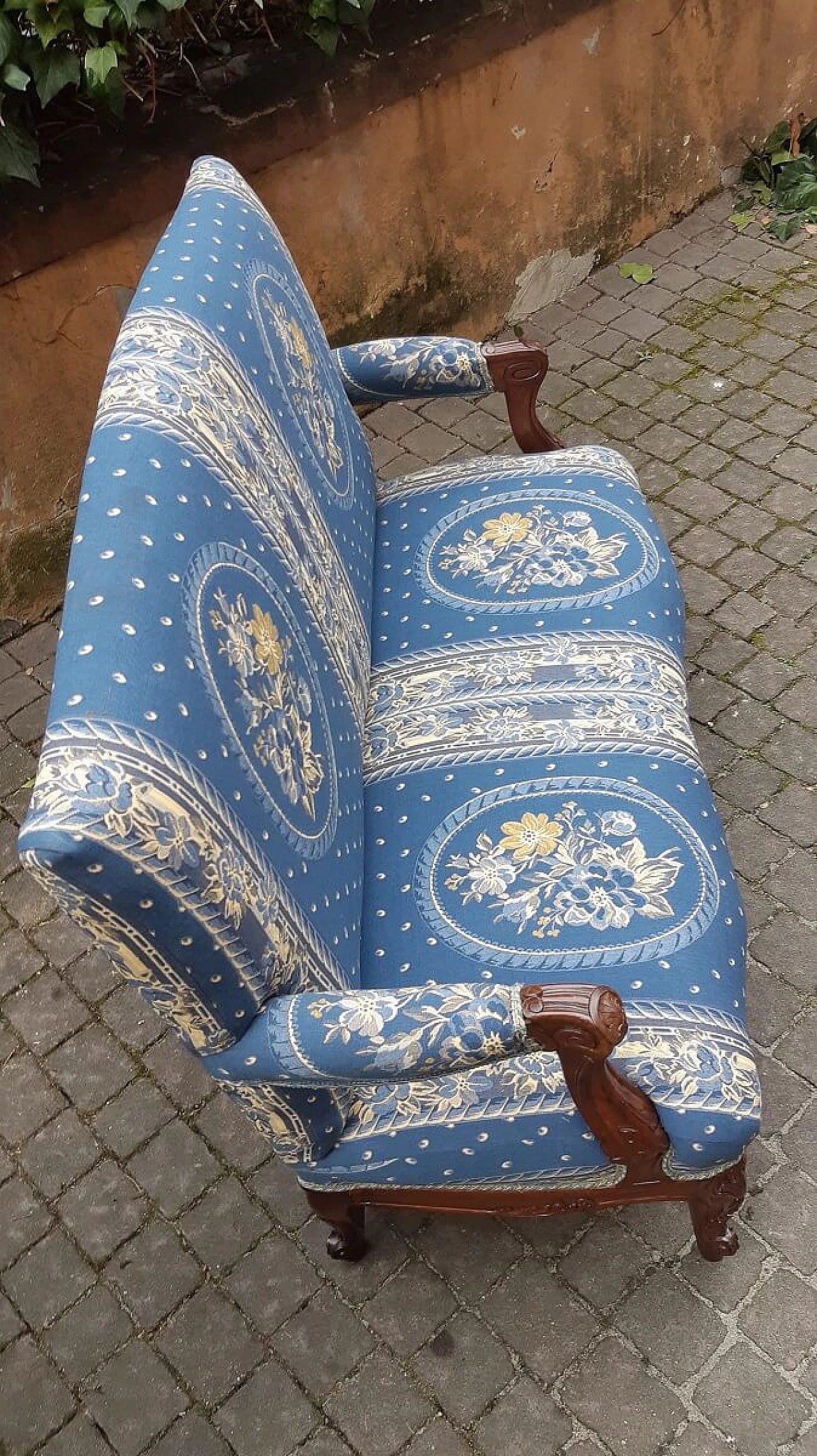 Divano veneto stile Luigi XV in noce, '800 7