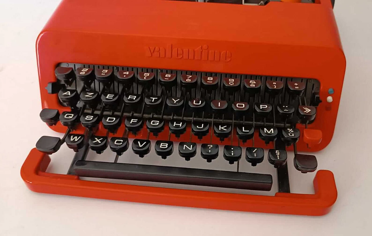 Valentine red typewriter by Ettore Sottsass for Olivetti, 1970s 6