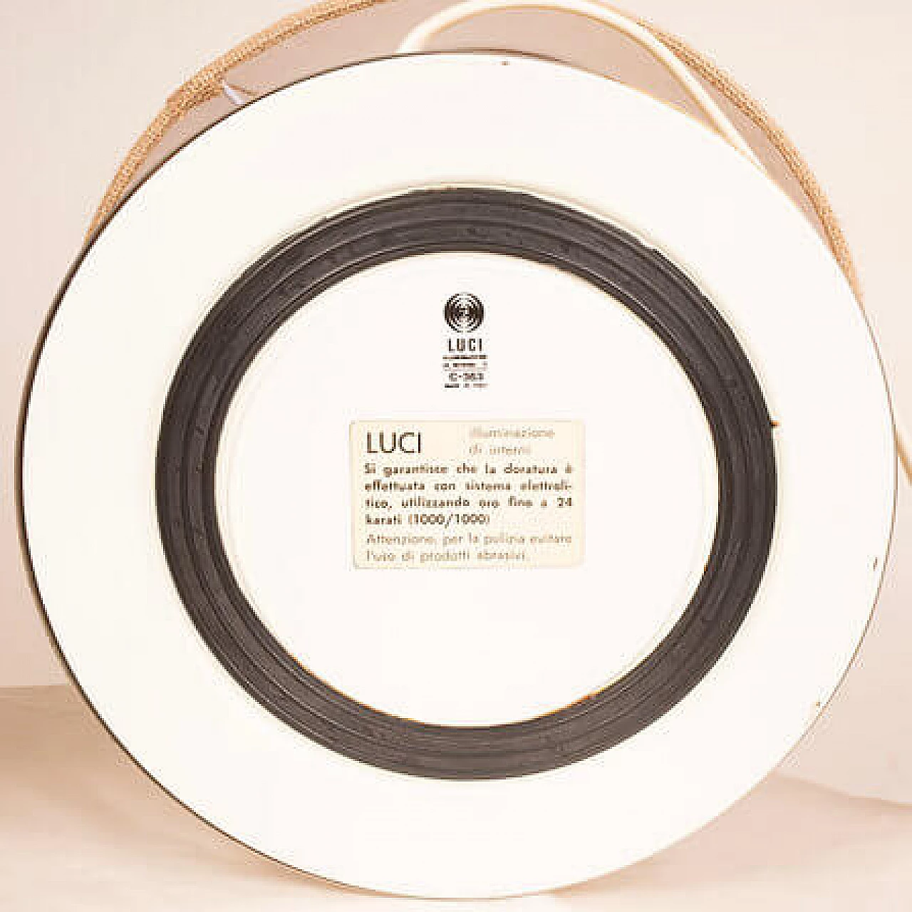 Pair of Gold24K Edition C-363 table lamps by Luci, 1970s 5