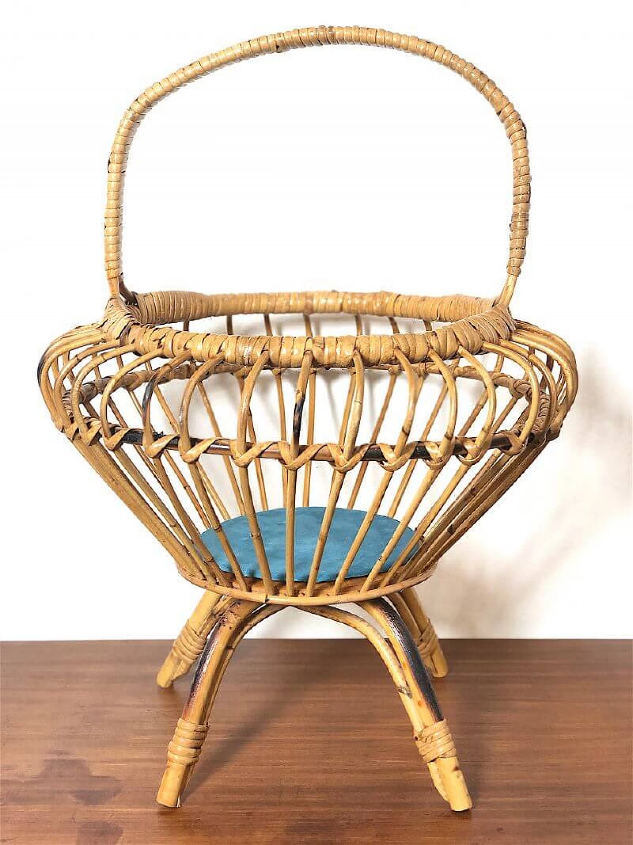 Wickerware holder, 1960s 1