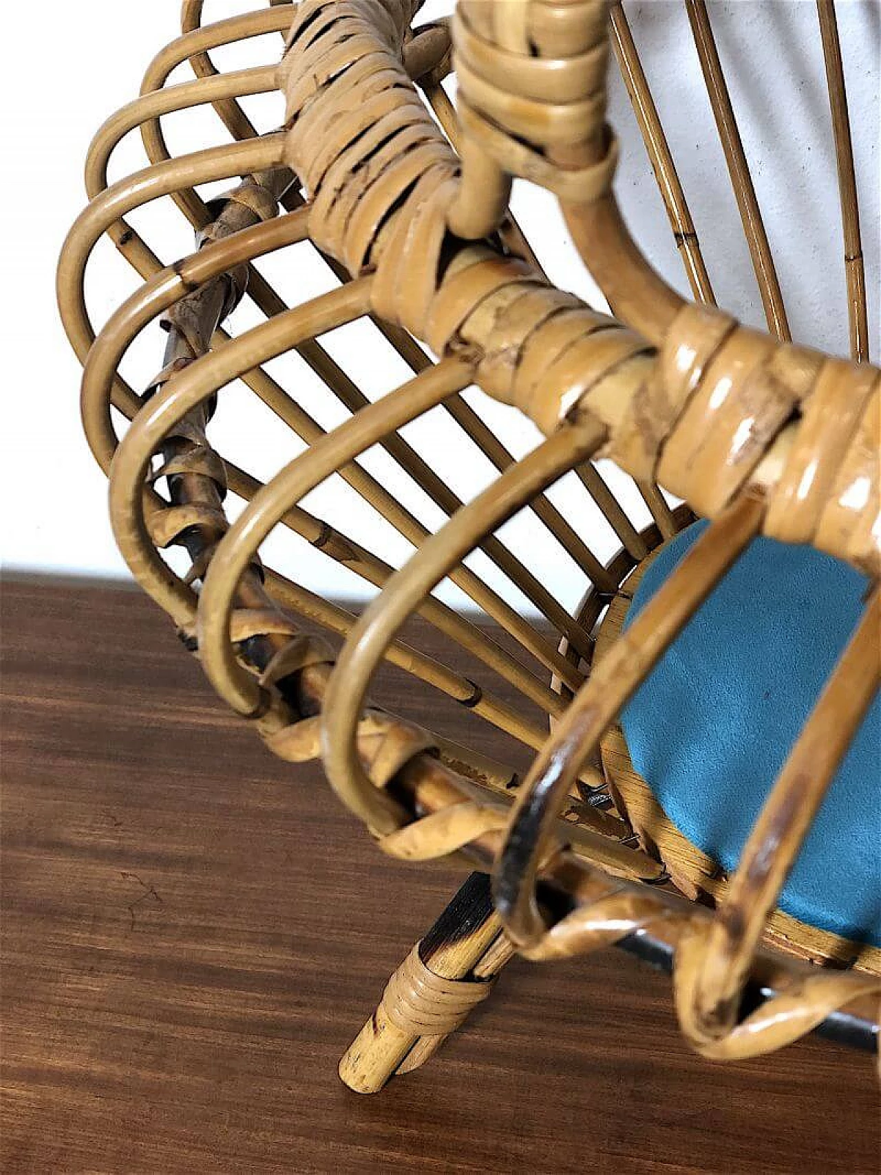 Wickerware holder, 1960s 5