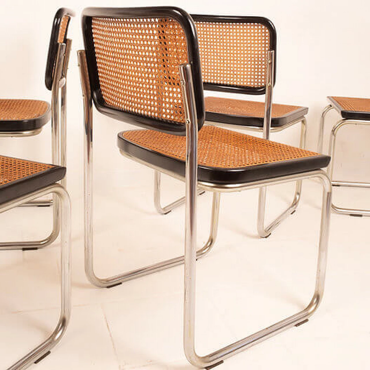 6 Bauhaus chairs by Giuseppe Terragni for Columbus, 1950s 2
