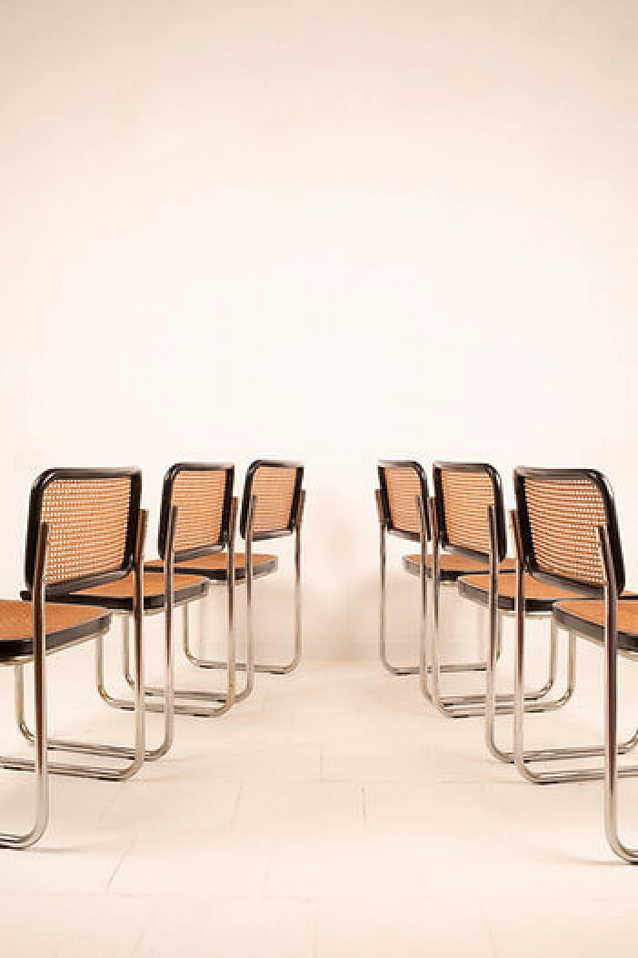 6 Bauhaus chairs by Giuseppe Terragni for Columbus, 1950s 10