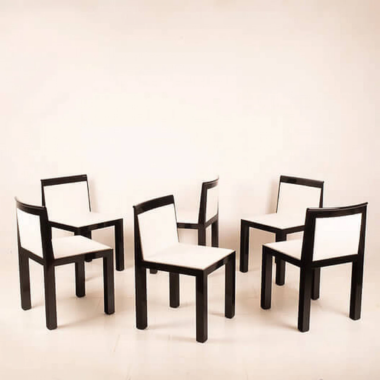 6 Theatre chairs by Aldo Rossi and Luca Meda for Molteni, 1980s 10